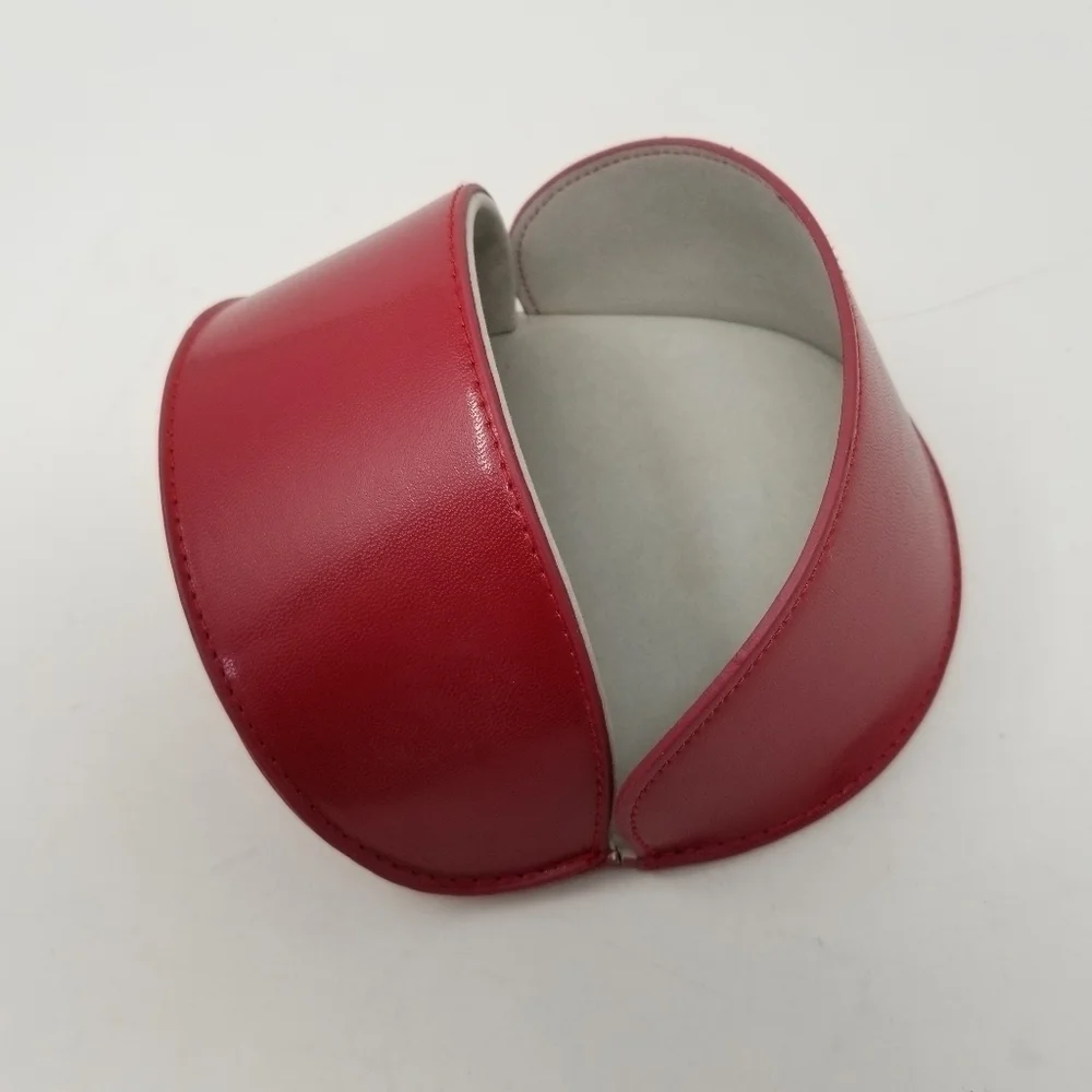 Valentino Leather Sun Glass Eye Glasses Spectacle Case Red Unisex